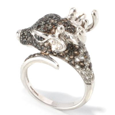 129-969 - NYC II 1.47ctw Multi Gemstone Reindeer Ring 