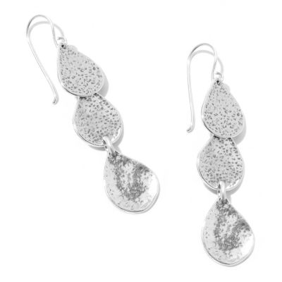 TRIPLE TEARDROP DANGLE EARRINGS