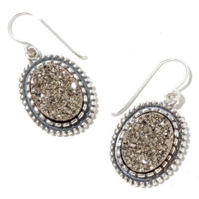 SILVERTONE DRUZY EARRINGS