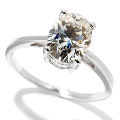 MOI 14K WG CHOICE OF SHAPE SOLITAIRE RING (8MM)