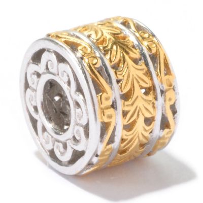 130-117 - Gems en Vogue II Two-tone Bay Laurel Slide-on Charm 