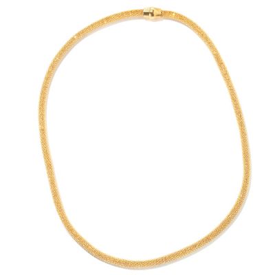 SS/18KGP NECK DIA-CUT w/ MAGNETIC CLOSURE