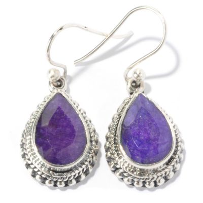 SS TEARDROP SAPPHIRE EARRINGS