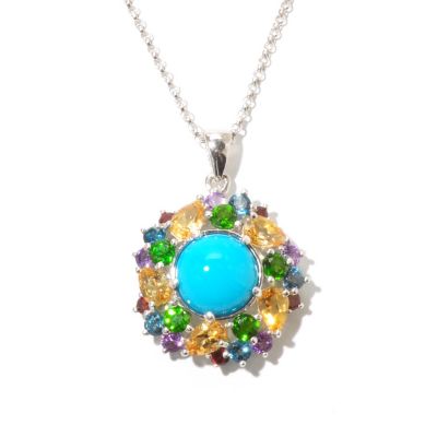 SS SLEEPING B PEND WITH GAR, LND TOPAZ, AMYE, CITRINE, CRHOME WITH CHAIN