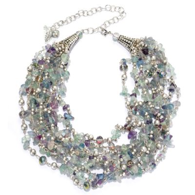 17" +3" FLUORITE MULTI-STRAND NECKLACE