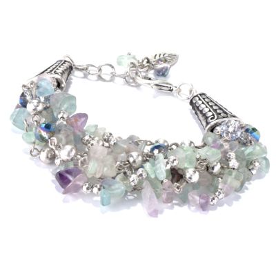 7.5" + 1" FLUORITE MULTI-STRAND BRACELET