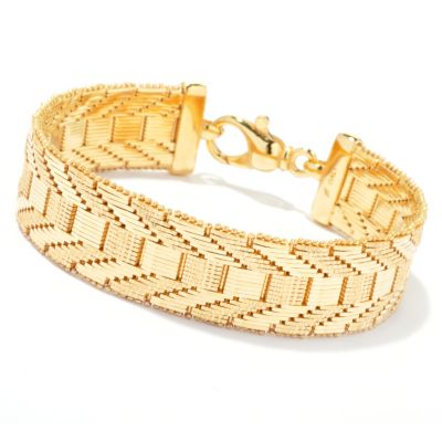 BRONZE/18KGP BRAC HIGH POLISH RICCIO