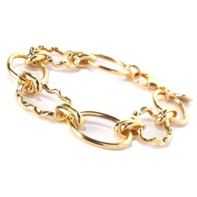 130-264 - Milano Luxe Gold Embraced&trade; 8'' High Polished Bracelet 