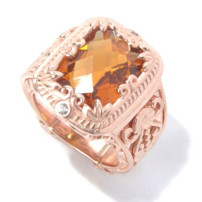 SS/RG VERM CUSHION CITIRNE RING