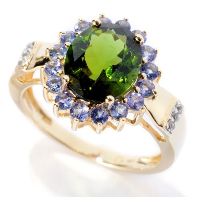 14K YG OVAL TOURMALINE RING