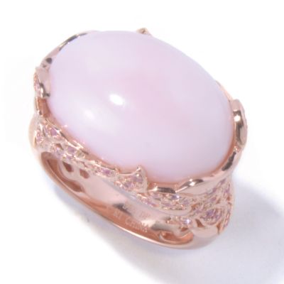 SS/YG VERM PINK OPAL WITH PINK SAPPHIRE ACCENTS