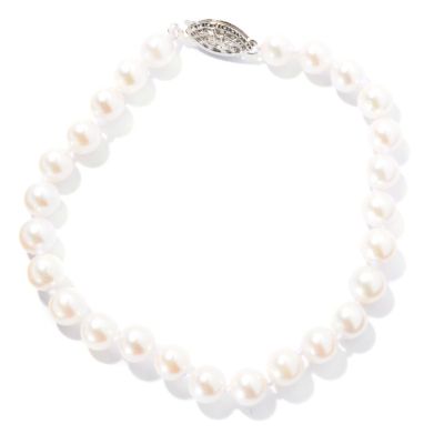 SS 7.5" 6-6.5mm AKOYA PEARL BRACELET