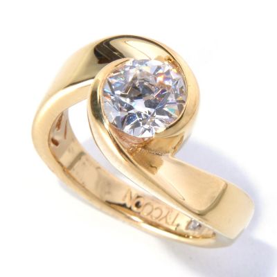 TYC SS/CHOICE ROUND TYCOON CUT POLISHED SWIRL SOLITAIRE RING