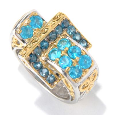 SS/PALL RING NEON APATITE & LBT BUCKLE
