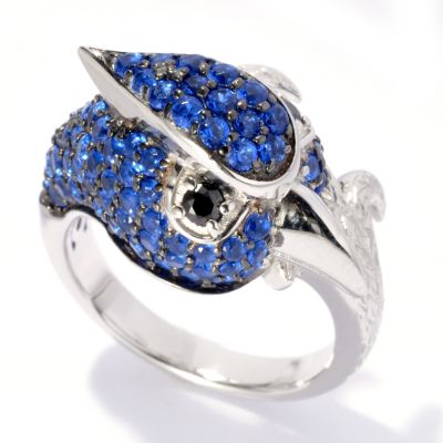 NEDA SS/PLAT BLUE JAY RING
