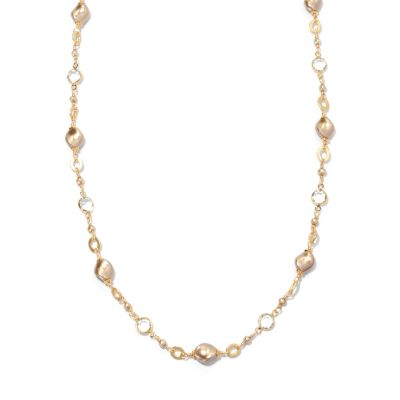 130-675 - mariechavez 34.5" Cultured Pearl & Crystal Necklace
