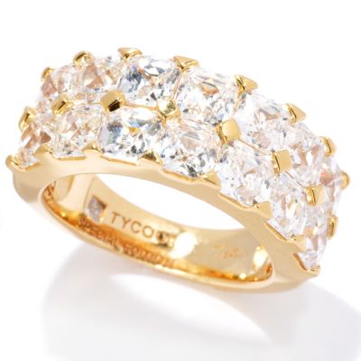 130-702 - TYCOON for Brilliante&reg; 5.48 DEW Special Edition Royal Tycoon Cut Two-Row Band Ring