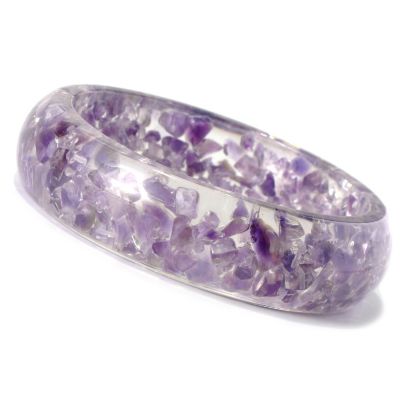 GEM AND RESIN 18MM BANGLE