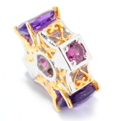 130-817 - Gems en Vogue II Multi Gemstone Four-Stone "Victress" Slide-on Charm