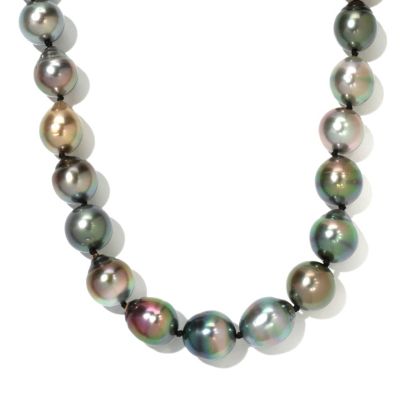14K WG 22" 13-14.5mm SEMI-BAROQUE ROBERT WAN TAHITIAN NECKLACE