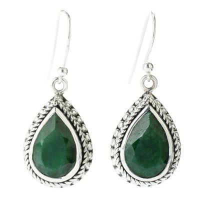 GEMSTONE TEARDROP EARRINGS