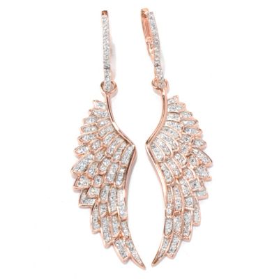 130-869 - Sonia Bitton for Brilliante&reg; 2.5" 1.93 DEW Wing Drop Earrings