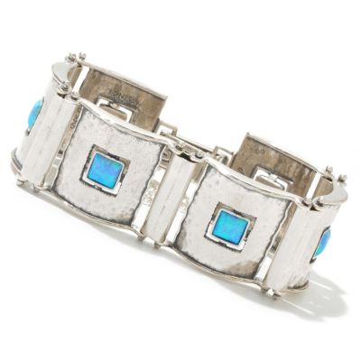 HAMMERED LINKED PANEL BRACELET
