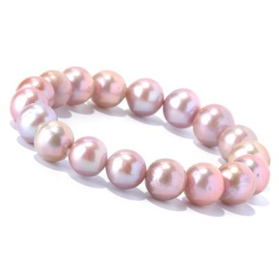 131-000 - 10-13mm Pink Natural Colored Edison Freshwater Cultured Pearl Bracelet