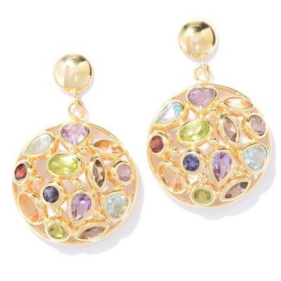 Multi Gem Stone Earrings