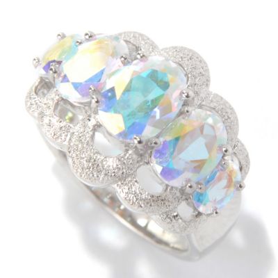 131-159 - NYC II 3.09ctw Oval Fancy Topaz Stardust Finished Five-Stone Ring