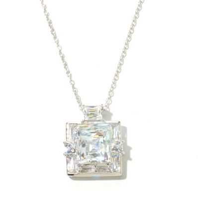 131-187 - TYCOON for Brilliante&reg; Platinum Embraced&trade; 4.47 DEW Square & Rectangle Pendant w/ Chain 