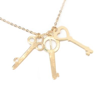 GOLD KEY NECKLACE