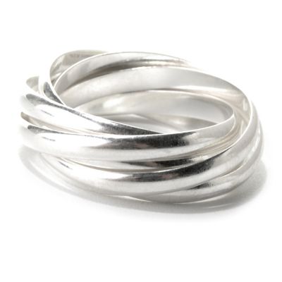 131-547 - SempreSilver&trade; Intertwined Multi Band Polished Ring