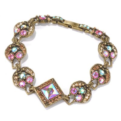 GOLDTONE CRYSTAL BRACELET