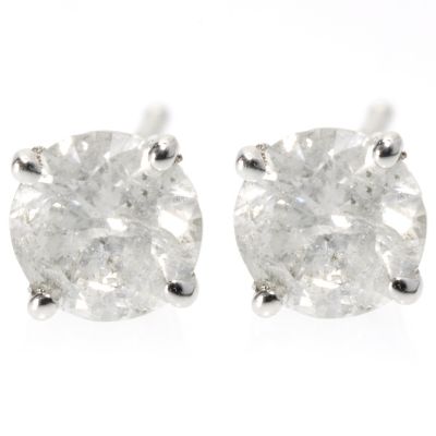 14K WG .4CTW DIAMOND STUD EARRINGS