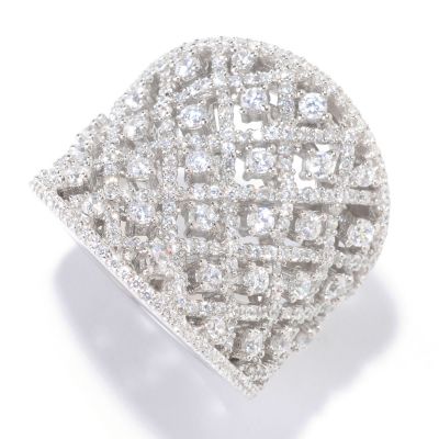 132-042 - "As Is" Sonia Bitton for Brilliante&reg; Platinum Embraced&trade; 2.05 DEW Concave Ring - Size 9