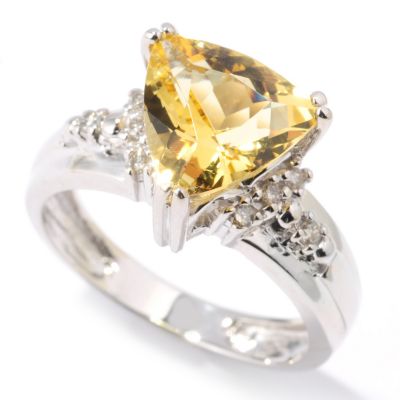132-115 - The Vault from Gems en Vogue II 14K White Gold 2.82ctw Beryl & Diamond Ring