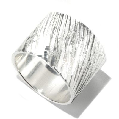 132-239 - SempreSilver&trade; Diagonal Diamond Cut Ring