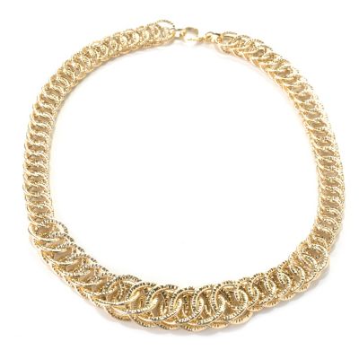 132-650 - Italian Designs with Stefano 14K Gold 18" Graduated Reverso Necklace