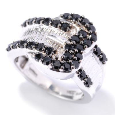 132-890 - NYC II Black Spinel Polished Buckle Ring