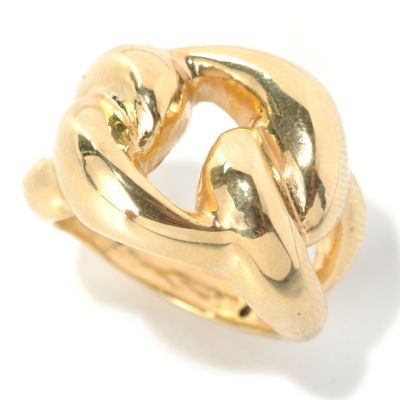 133-278 - Italian Designs with Stefano 14K "Oro Vita" Electroform Love Knot Ring