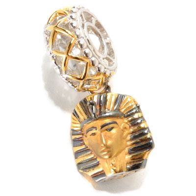 133-883 - Gems en Vogue II Sculpted Egyptian Pharaoh "Travel Series" Drop Charm
