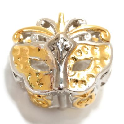 133-885 - Gems en Vogue II Two-tone Double-Sided Masquerade Mask Charm