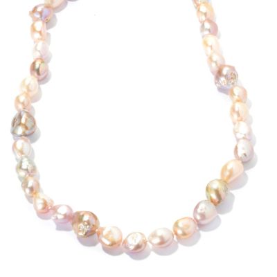 133-959 - 36" 11.5-17mm Natural Colored Baroque Freshwater Cultured Pearl Endless Necklace