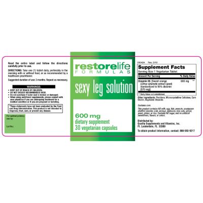 Supplement Label