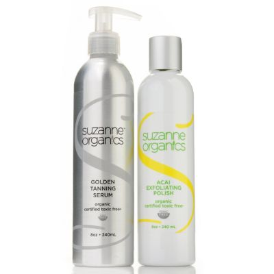 300-701 - Suzanne Somers Organics Acai Polish & Bonus Size Tanning Serum