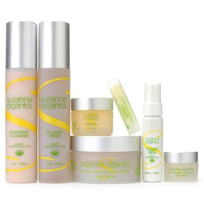 301-466 - Suzanne Organics Six-Piece Ultimate Skincare System w/ Bonus Lip Balm