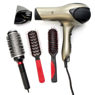 Q-Zone Quiet Dryer with 3 Styling Brushes