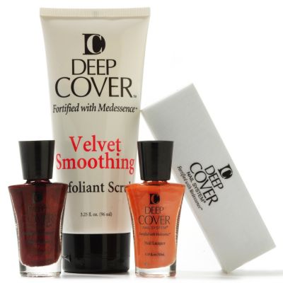 Deep Cover 4-Piece Nail Lacquer and Foot Scrub Collection