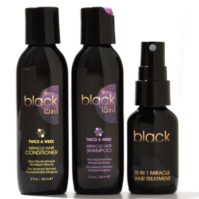 Black 15 n 1 3-Piece Miracle Treatment Hair Care